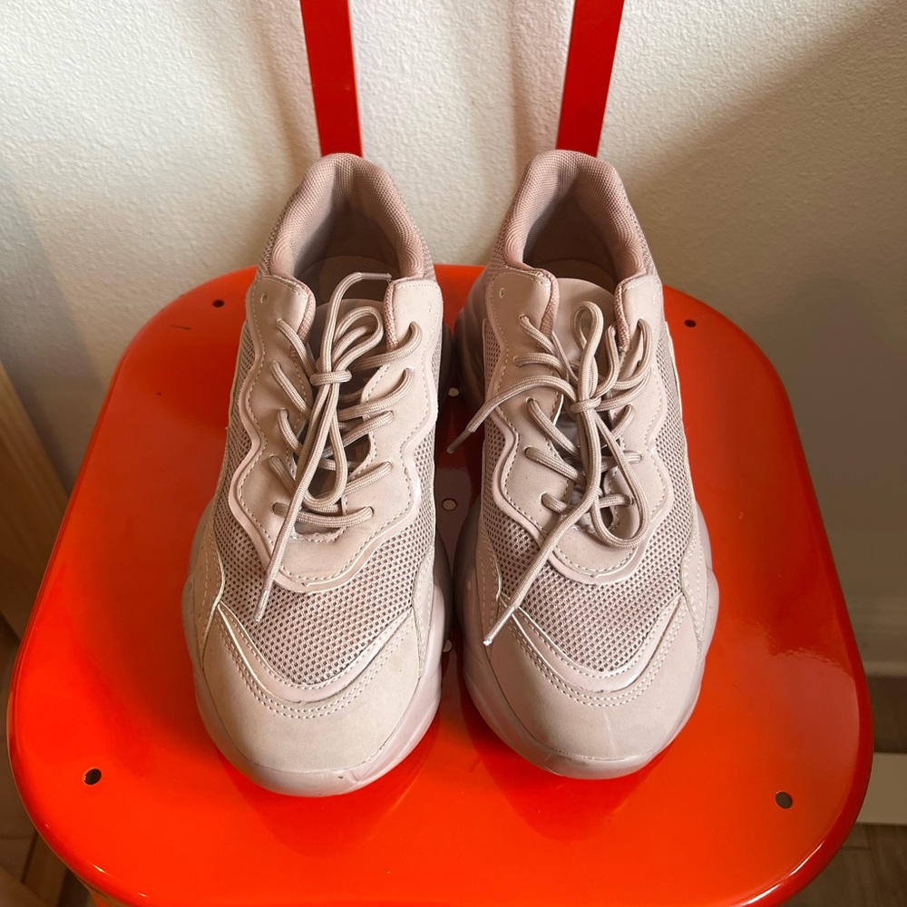 ASOS DESIGN divine chunky sneakers in beige